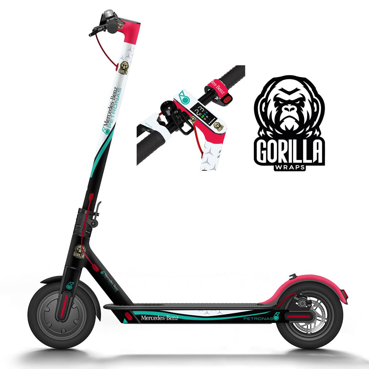 Vinilo para Xiaomi M365, 1S, PRO, PRO 2, MI3 - Petronas [Gorilla] - Completo - EscootersMobility