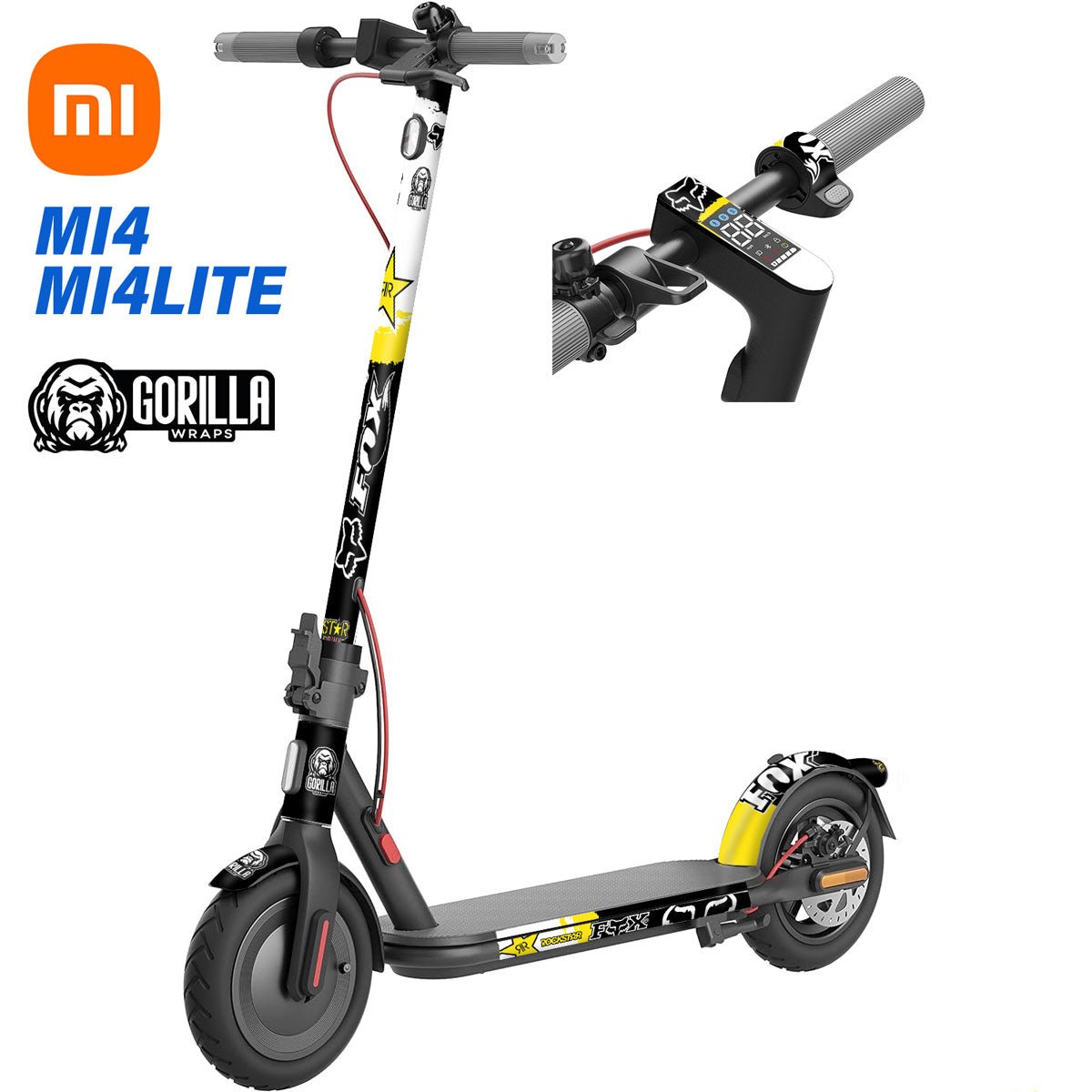 Vinilo para Xiaomi MI4 - Protección premium Fox&Rockstar[Gorilla] - EscootersMobility