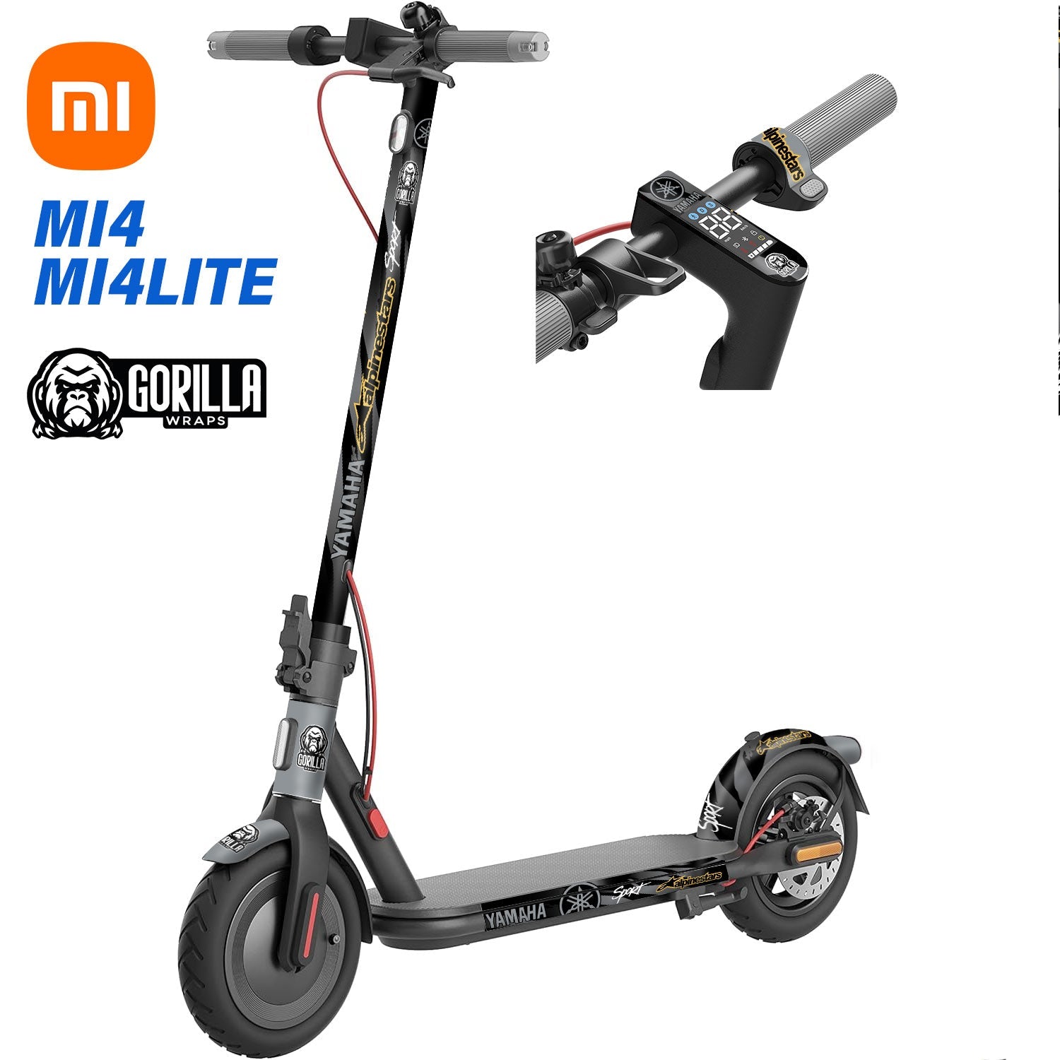 Vinilo Yamaha Alpine para Xiaomi MI4 - Protección Gorilla - EscootersMobility